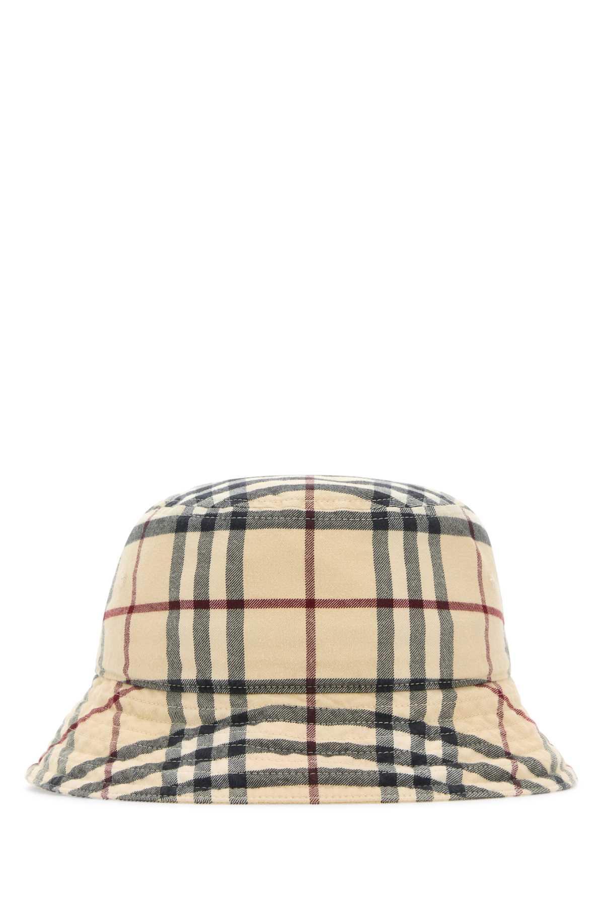 BURBERRY Embroidered Cotton Bucket Hat In A1450 Product Image