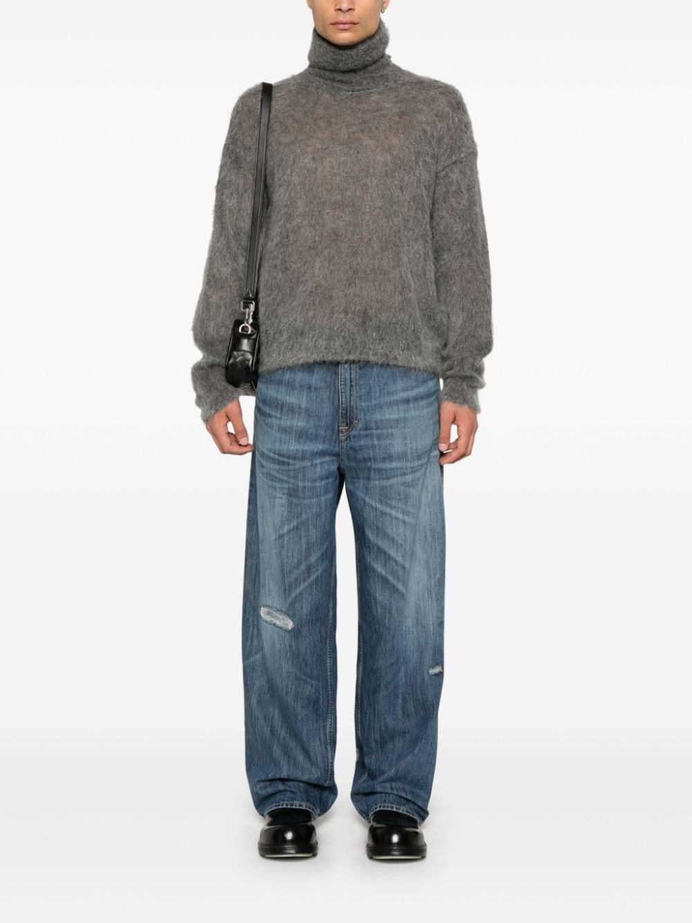 Brushed Sweater In Grey Product Image