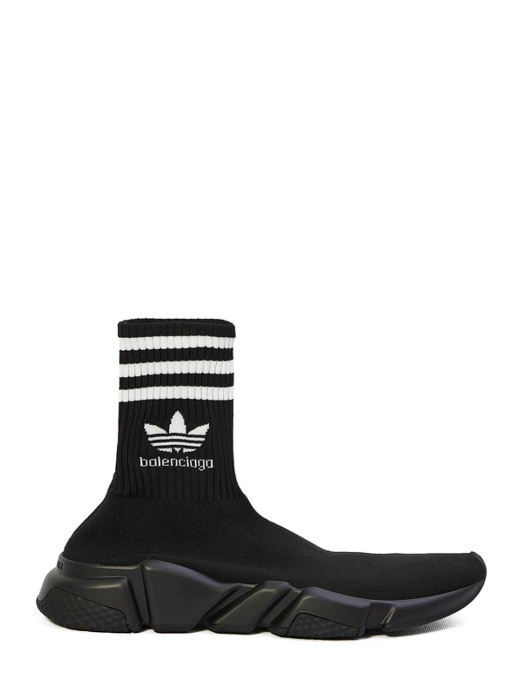 BALENCIAGA Adidas Speed Lt Sneakers In Black White Product Image