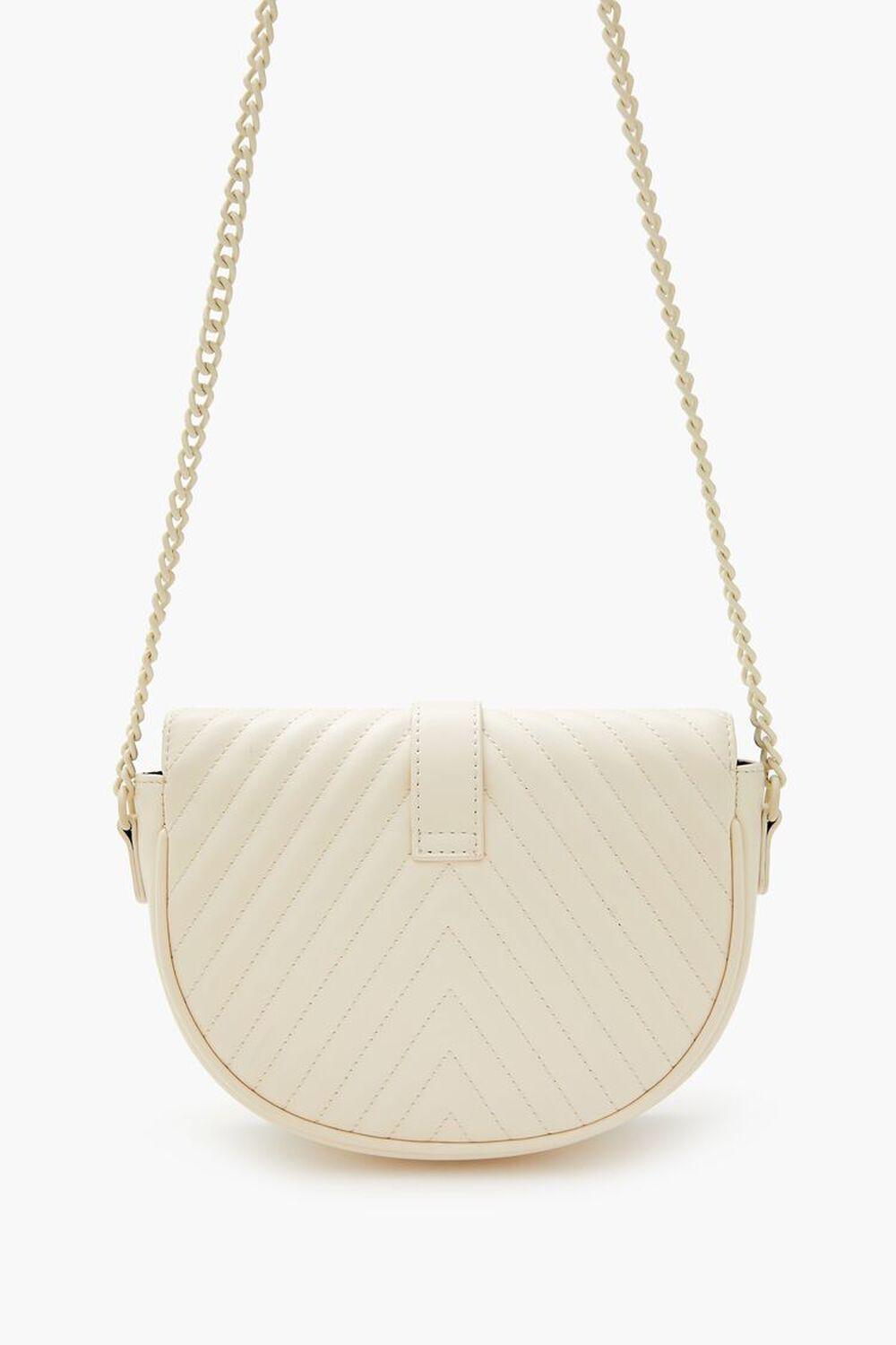 Quilted Crescent Crossbody Bag | Forever 21 Product Image