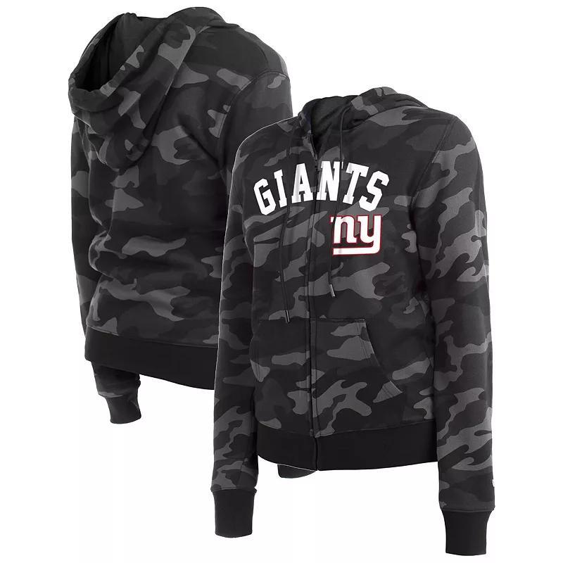 Womens New Era New York Giants Camo Full-Zip Hoodie Product Image