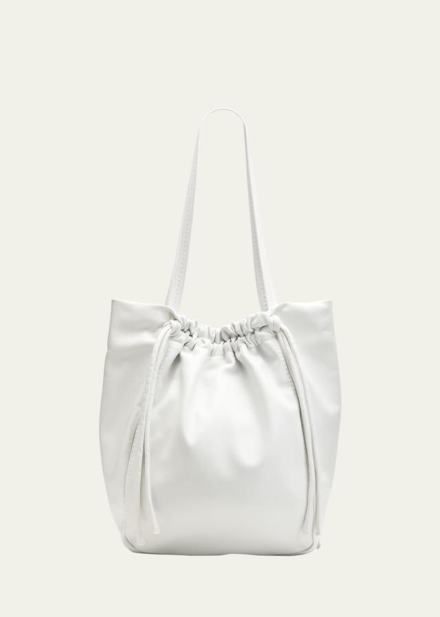 Womens Drawstring Leather Tote Product Image