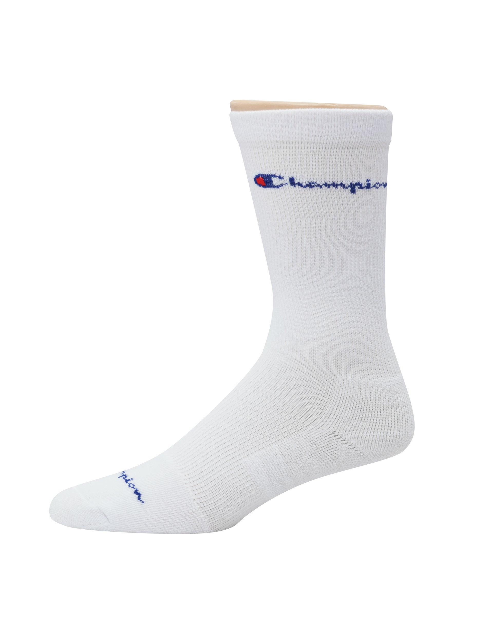 Champion Mens Graduated Compression Crew Socks, 3-pairs Black 6-12 Product Image