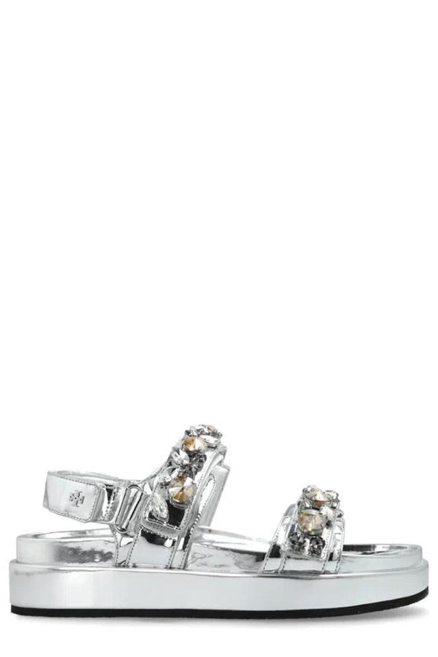 TORY BURCH Kira Burch Sandal In Silver Product Image