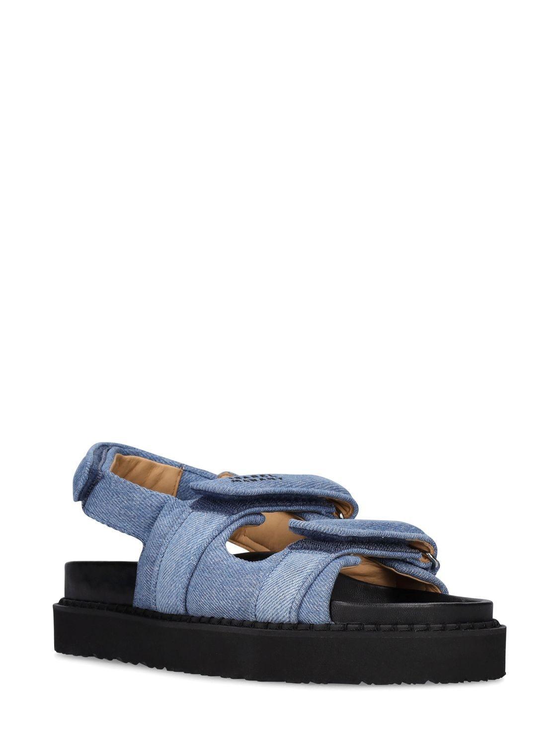 Madee Denim Sport Sandals In Light Blue Product Image