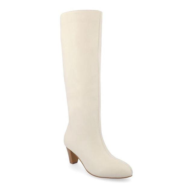 Journee Collection Tru Comfort Foam Womens Jovey Knee High Boots Ivory Product Image