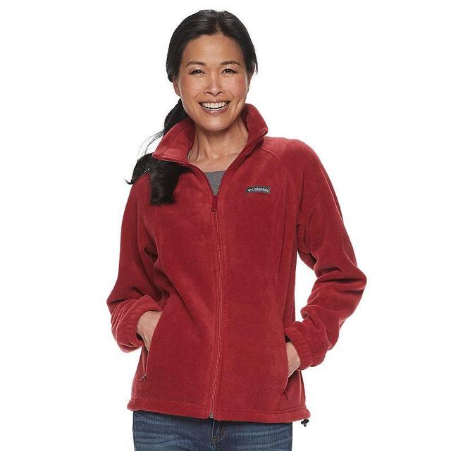 Womens Columbia Benton Springs Zip-Front Fleece Jacket Red Product Image