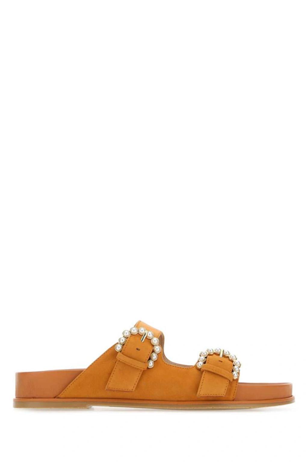 STUART WEITZMAN Slippers In Orange Product Image