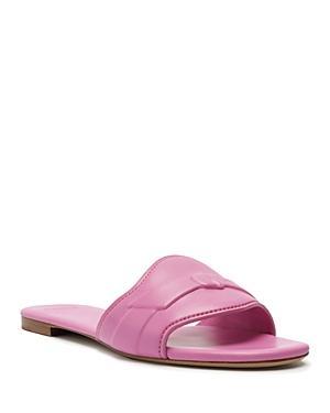 Womens Clarita Padded Leather Slides Product Image