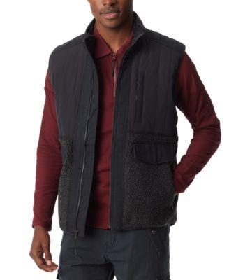 Bass Outdoor Mens Mixed Media Vest - Heather Grey Product Image