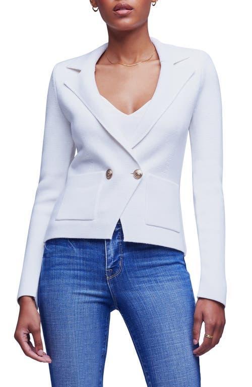 LAGENCE Sofia Cotton Blend Cardigan Blazer Product Image