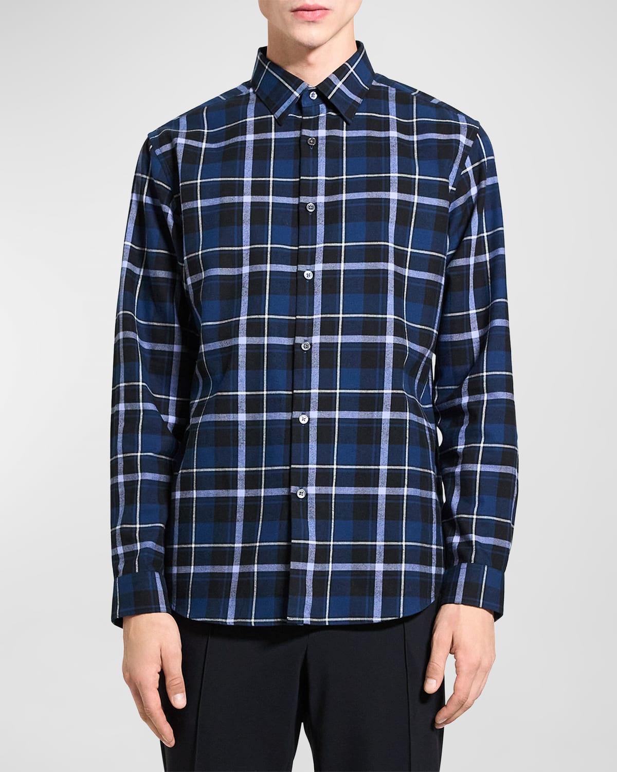 Theory Irving Medium Plaid Shirt Product Image