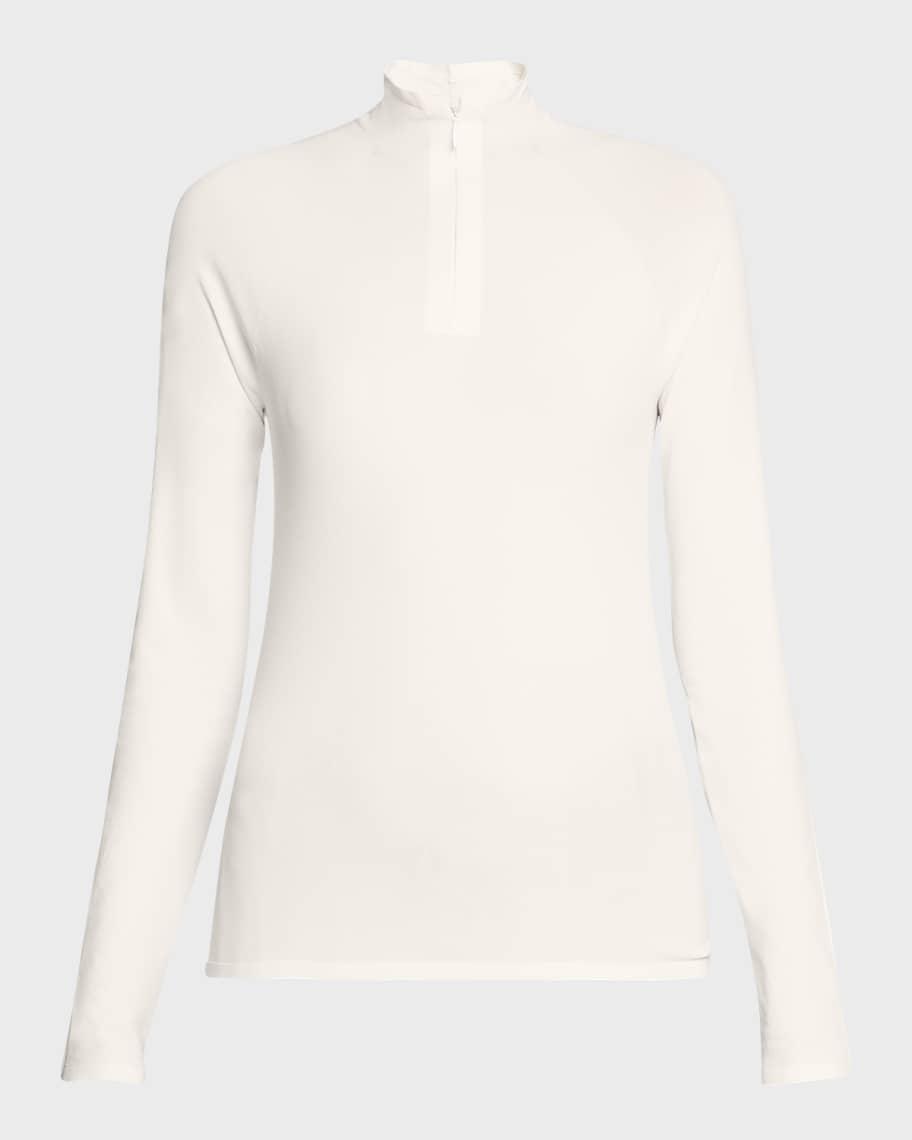 Patti Quarter-Zip Long-Sleeve Top Product Image