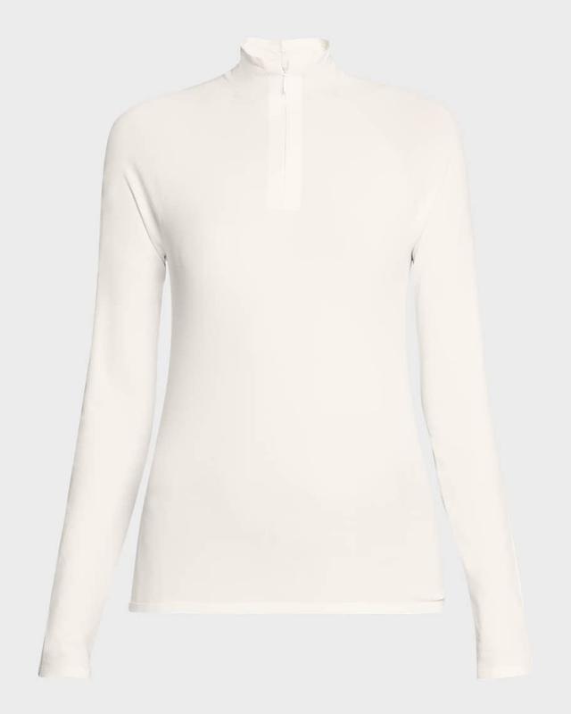 Patti Quarter-Zip Long-Sleeve Top Product Image