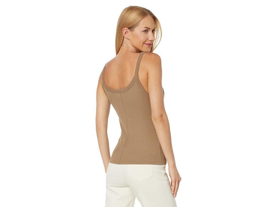 Vince Scoop Neck Tank Top (Shale) Women's Sleeveless Product Image