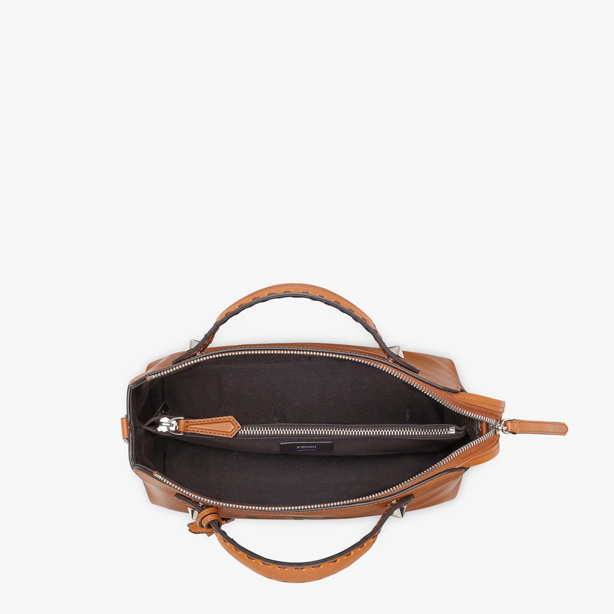 By The Way MediumBrown leather Boston bag Product Image