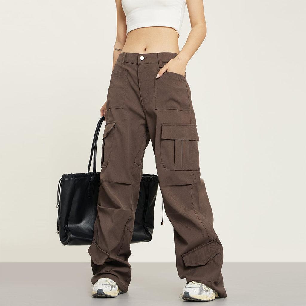 RTK (W) No. 1382 MULTI-POCKET WIDE STRAIGHT CARGO PANTS product image