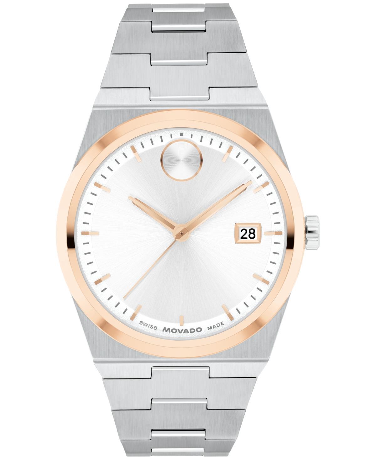 Movado Womens Bold Quest Swiss Quartz Stainless Steel Watch 35mm - Silver-tone Product Image