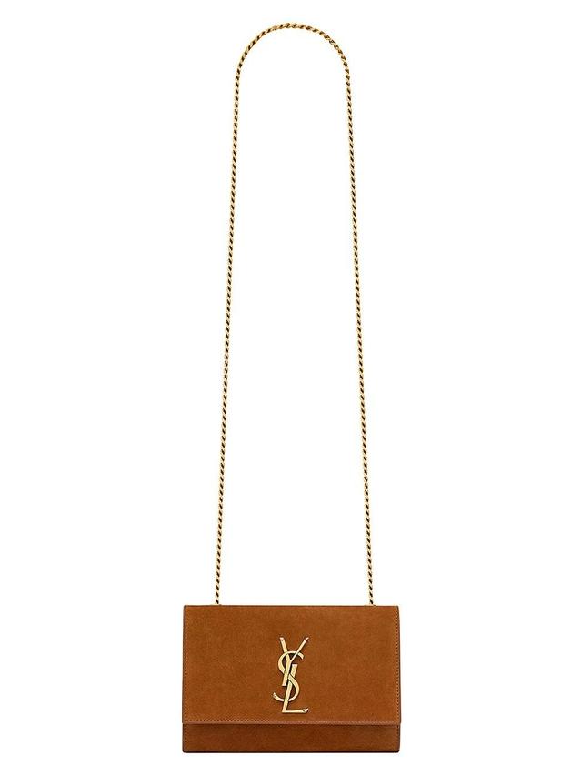 Womens Kate Small Shoulder Bag in Suede Product Image