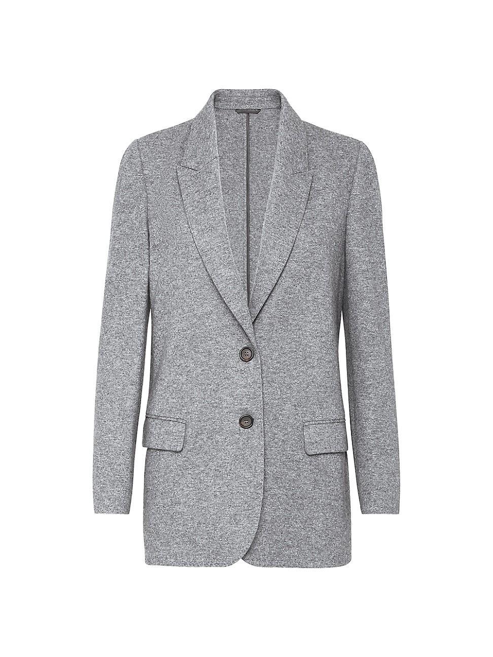 Womens Cashmere Jersey Deconstructed Blazer Product Image