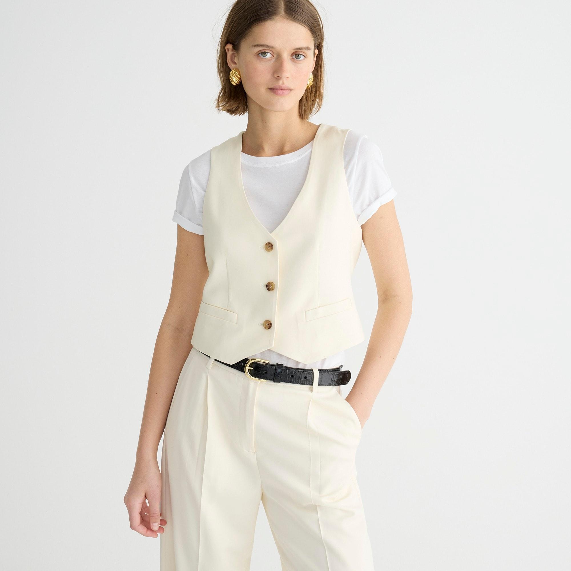 Classic-fit vest in city twill Product Image