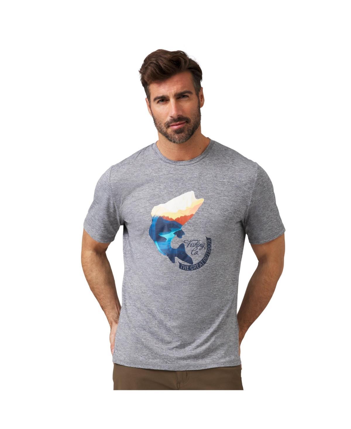 Free Country Mens Super Soft Graphic Crewneck T-Shirt Product Image