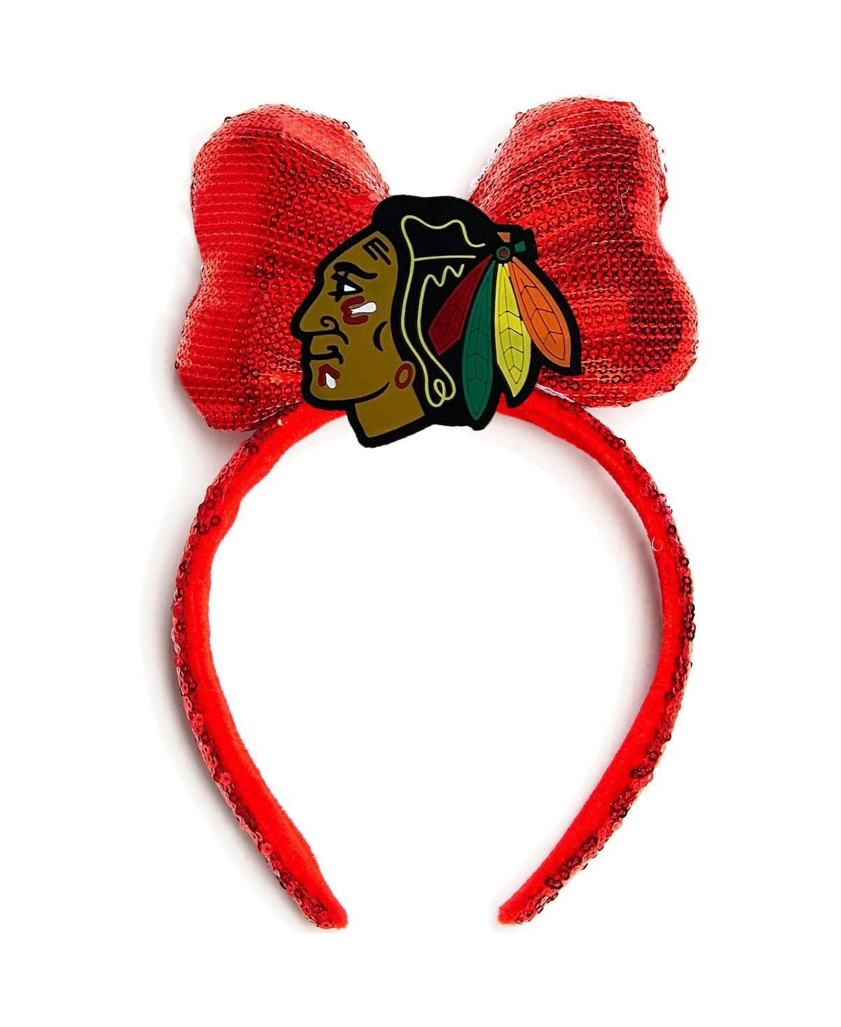 Womens Cuce Red Chicago Blackhawks Logo Headband Product Image