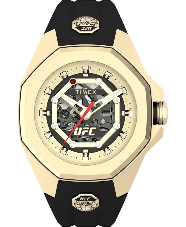 Timex Ufc Mens Pro Automatic Black Polyurethane Watch, 45mm Product Image