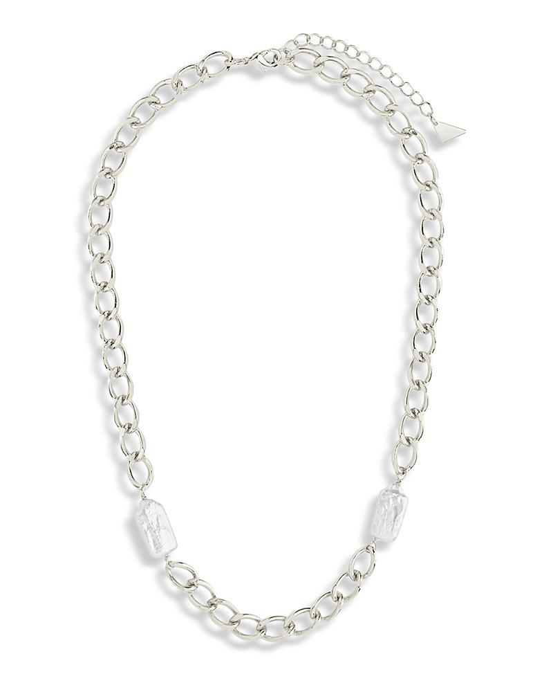 Sterling Forever Genuine Pearl Chain Necklace, 16-18 Product Image