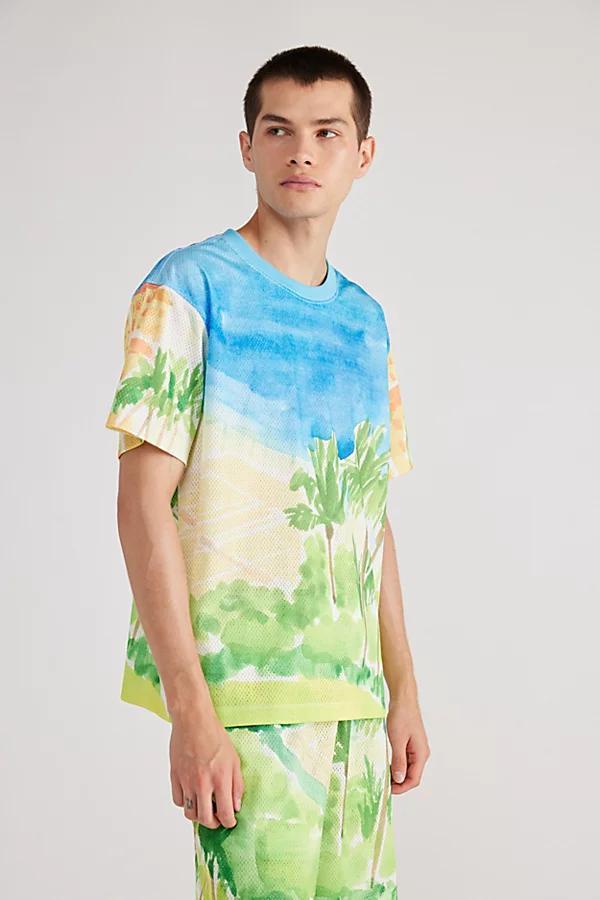 Sergio Tacchini Spazio Mesh Tee Mens at Urban Outfitters Product Image