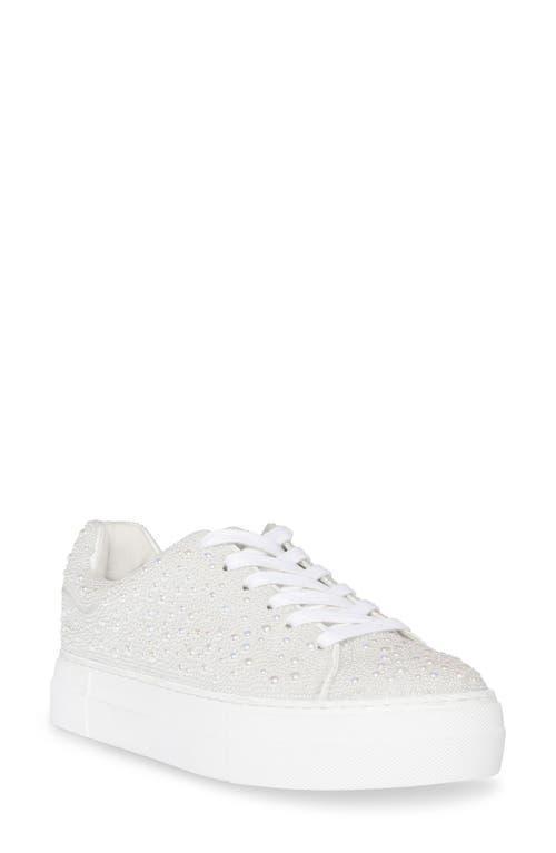 Betsey Johnson Sidny Crystal Pav Platform Sneaker Product Image