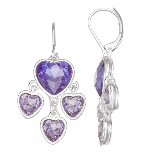 Napier Always Love Chandelier Earrings, Womens, Purple Product Image