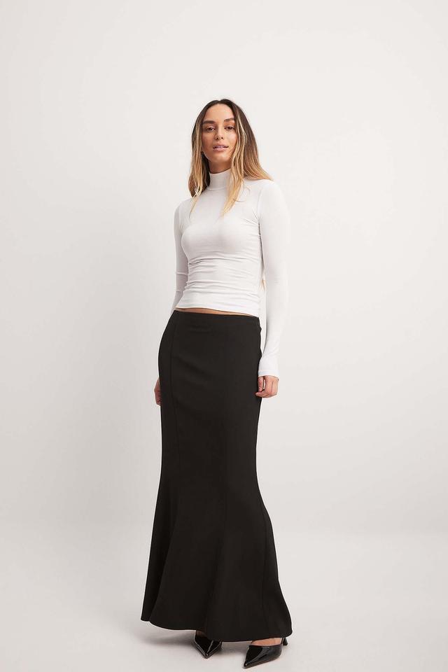 Mermaid Shaped Low Waist Maxi Skirt Product Image