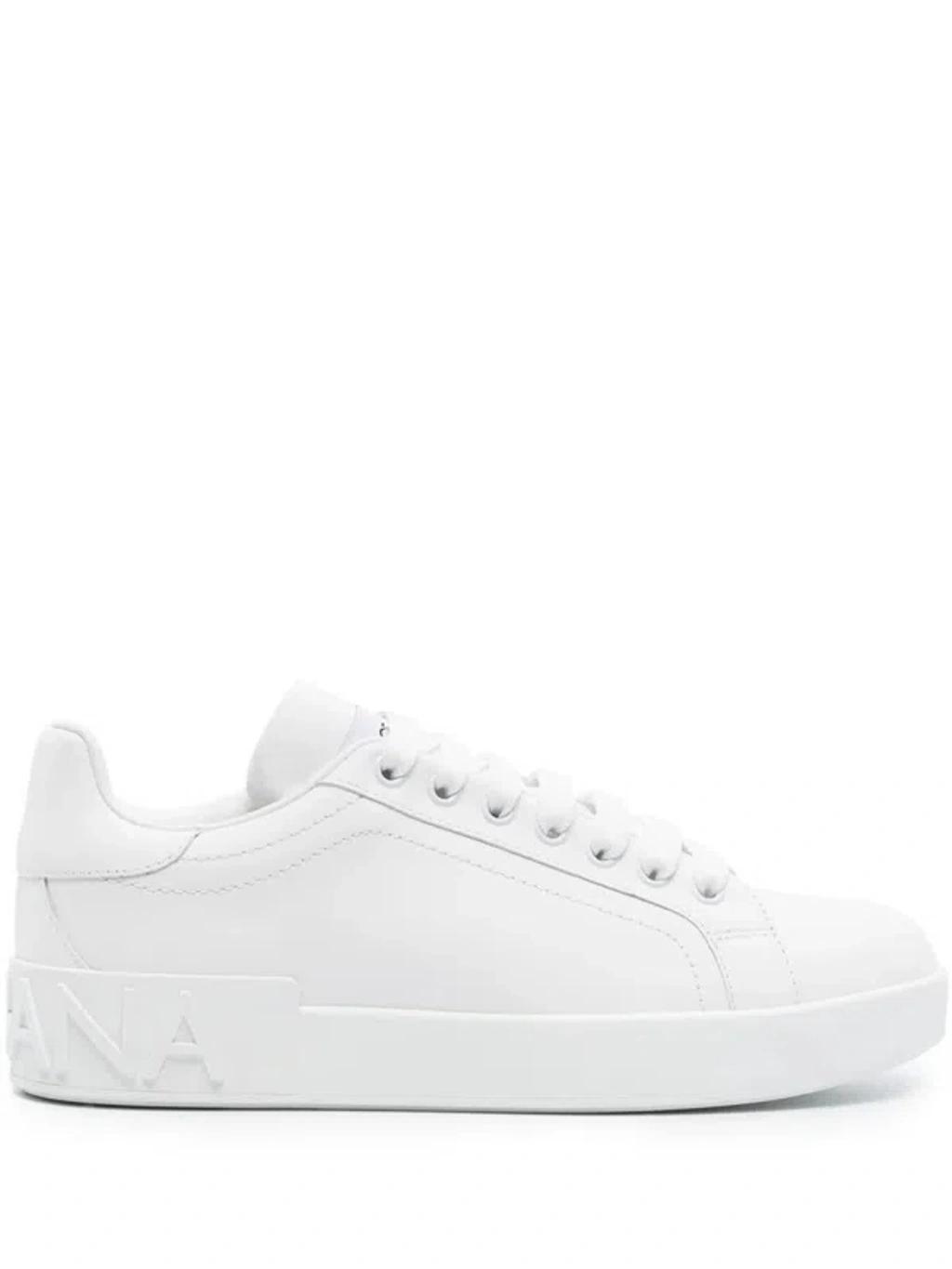 DOLCE & GABBANA Portofino Sneakers In White Product Image