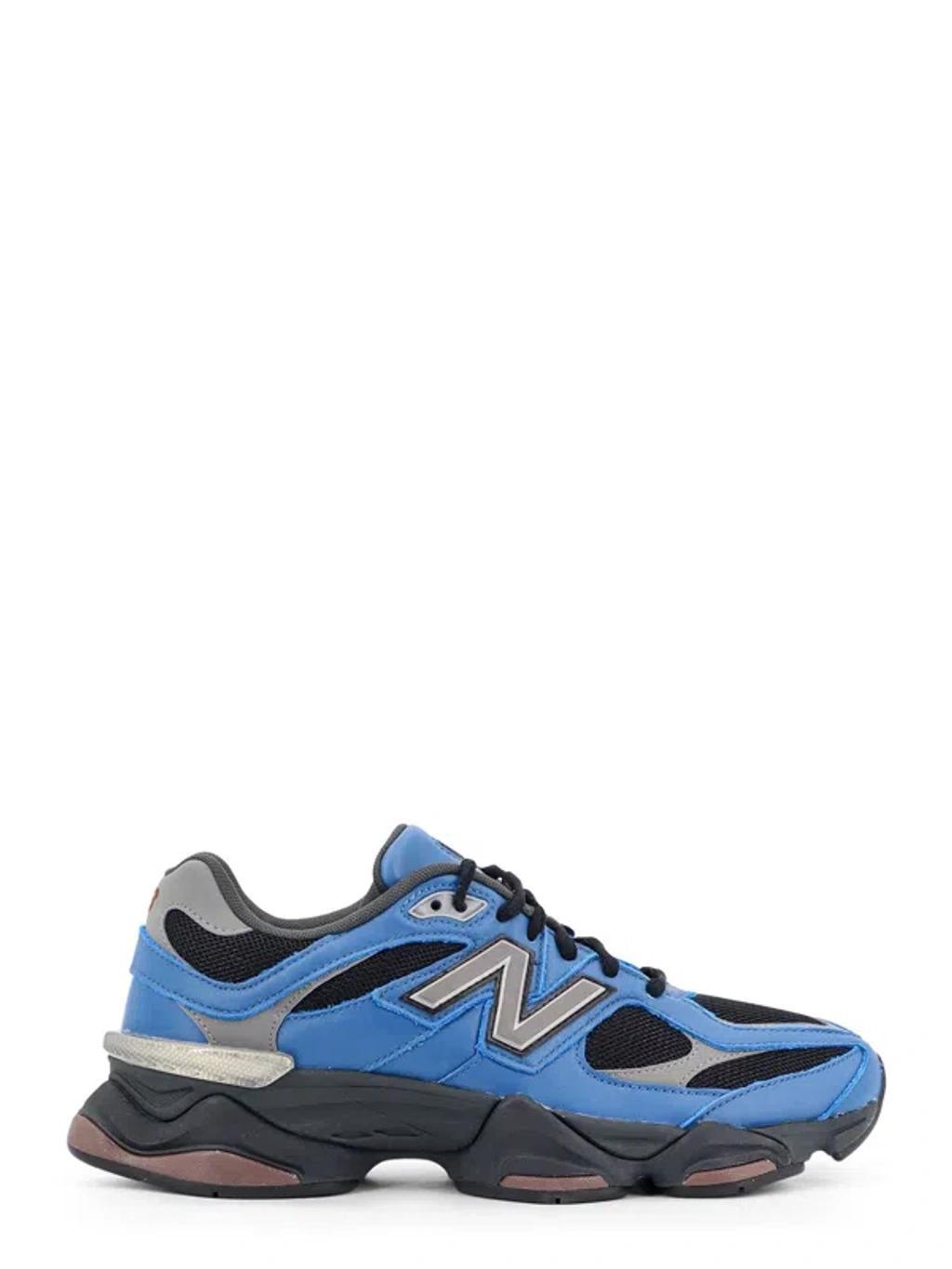 NEW BALANCE Leather And Mesh Sneakers In Blue Product Image