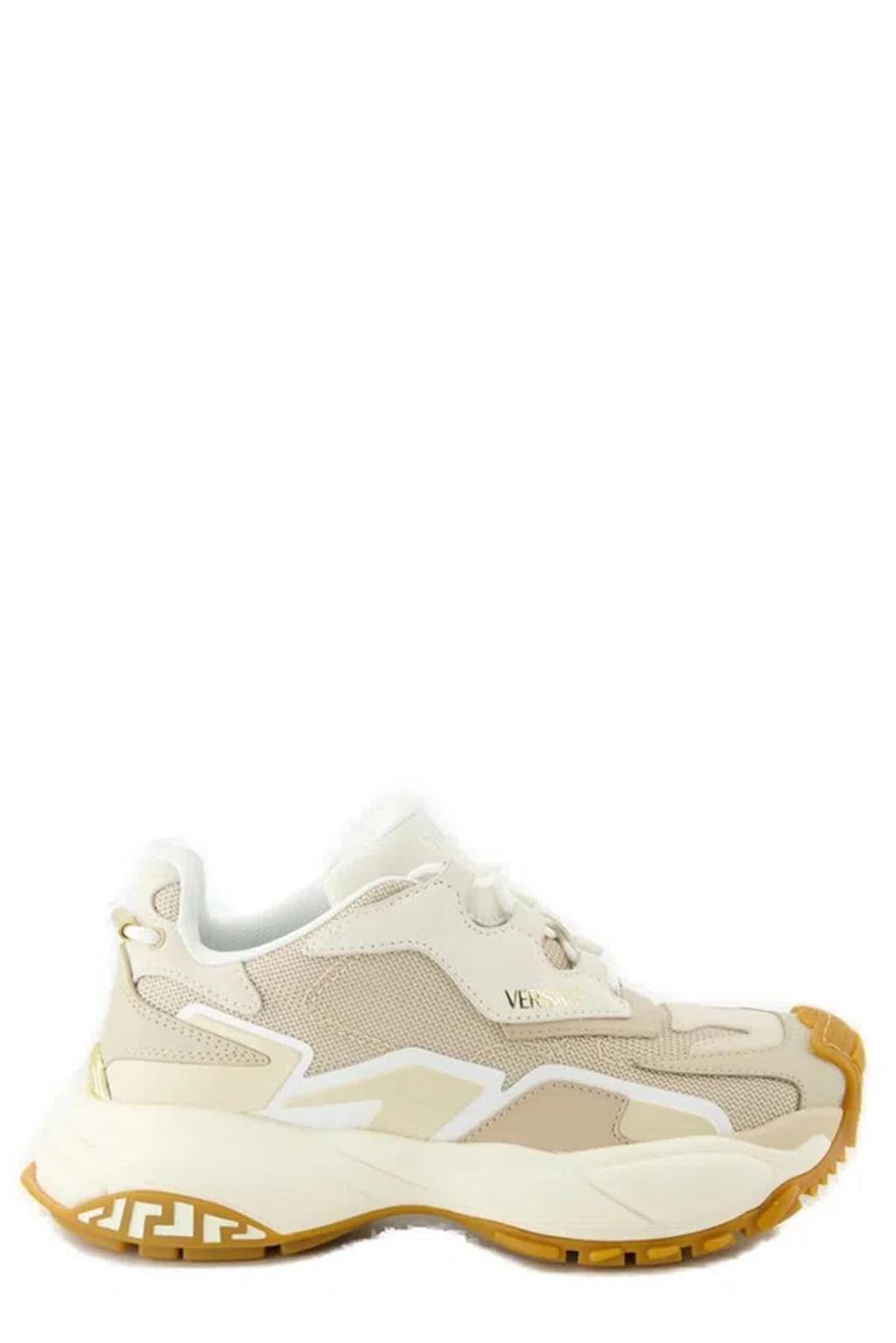 VERSACE Women's Sneakers In Beige Product Image