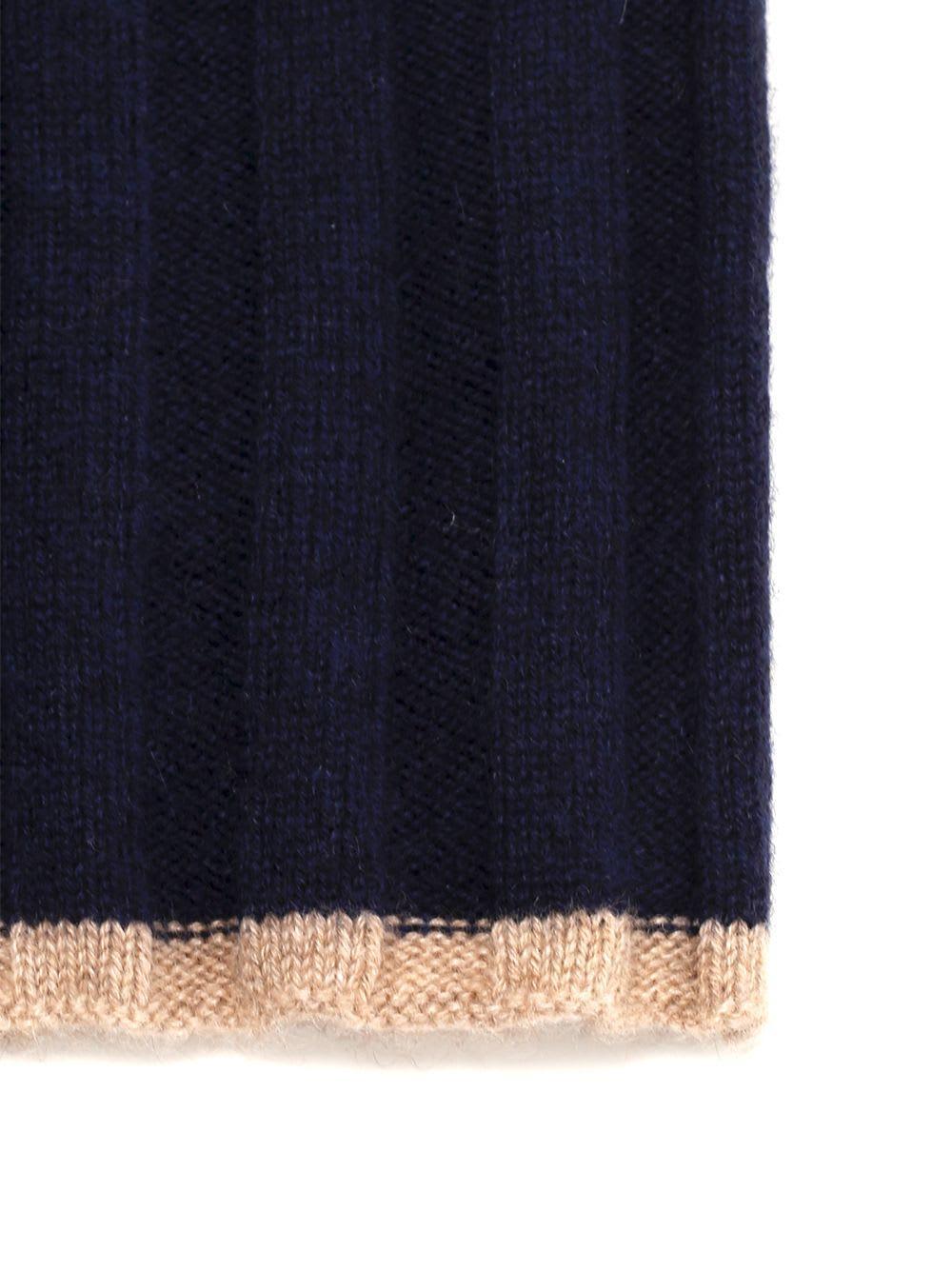 BRUNELLO CUCINELLI Cashmere Scarf In Blue Product Image