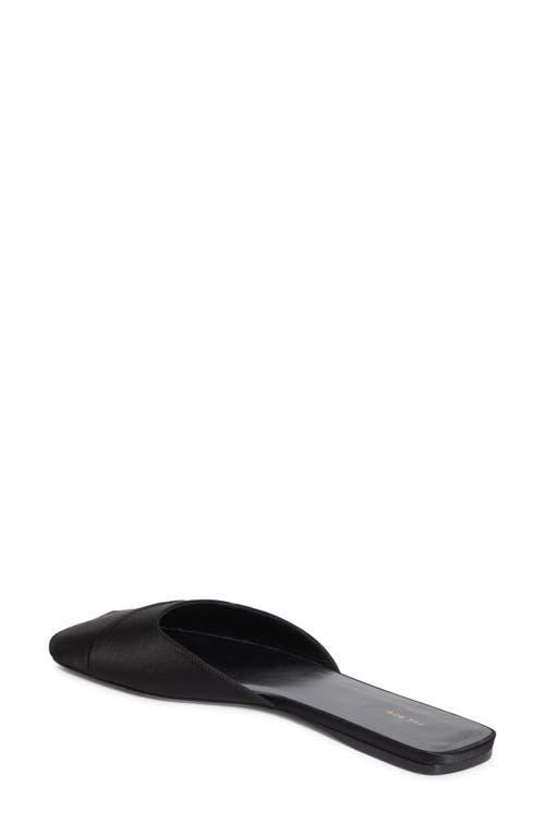 THE ROW Women's Milla Silk-blend Mules In Black Product Image