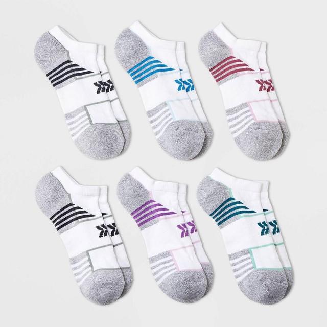 Womens 6pk Cushioned Mesh Finish Line Fashion No Show Athletic Socks - All In Motion 4-10 Product Image