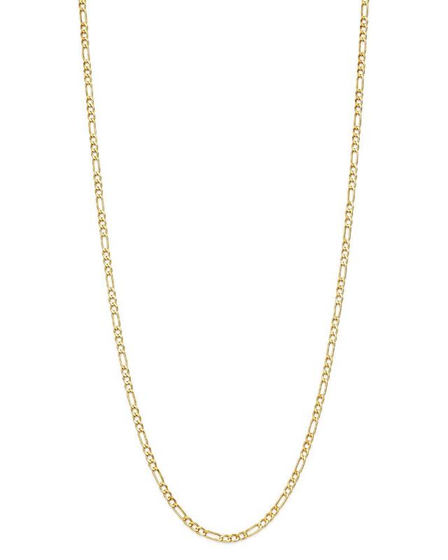 Saks Fifth Avenue Made in Italy Saks Fifth Avenue Women's 14K Yellow Gold Figaro Chain Necklace  - female - Size: one-size Product Image