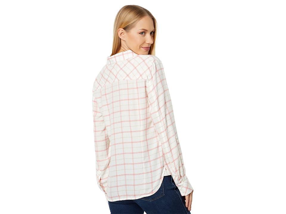 Tommy Hilfiger Womens Plaid Roll-Tab Button Shirt Product Image