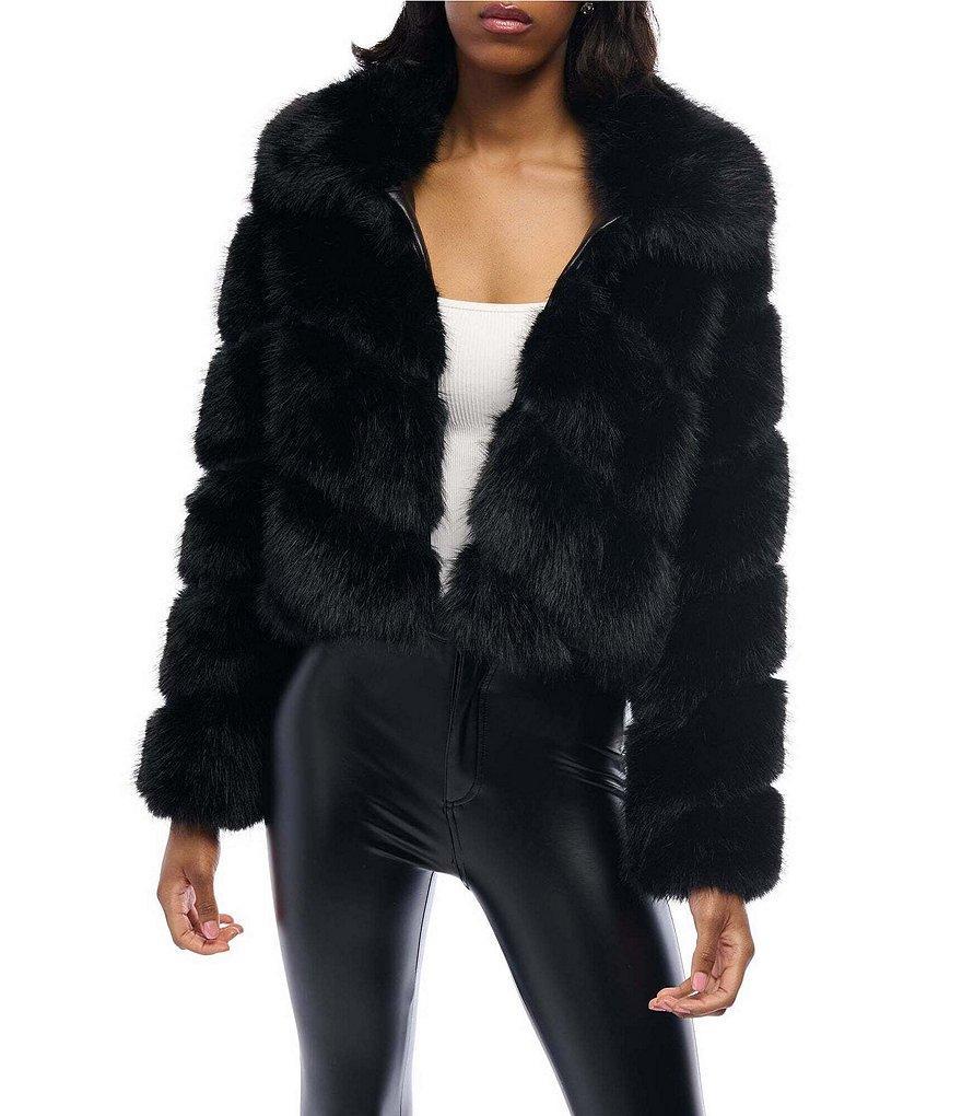 Azalea Wang Tumi Faux Fur Collared Filled Jacket product image