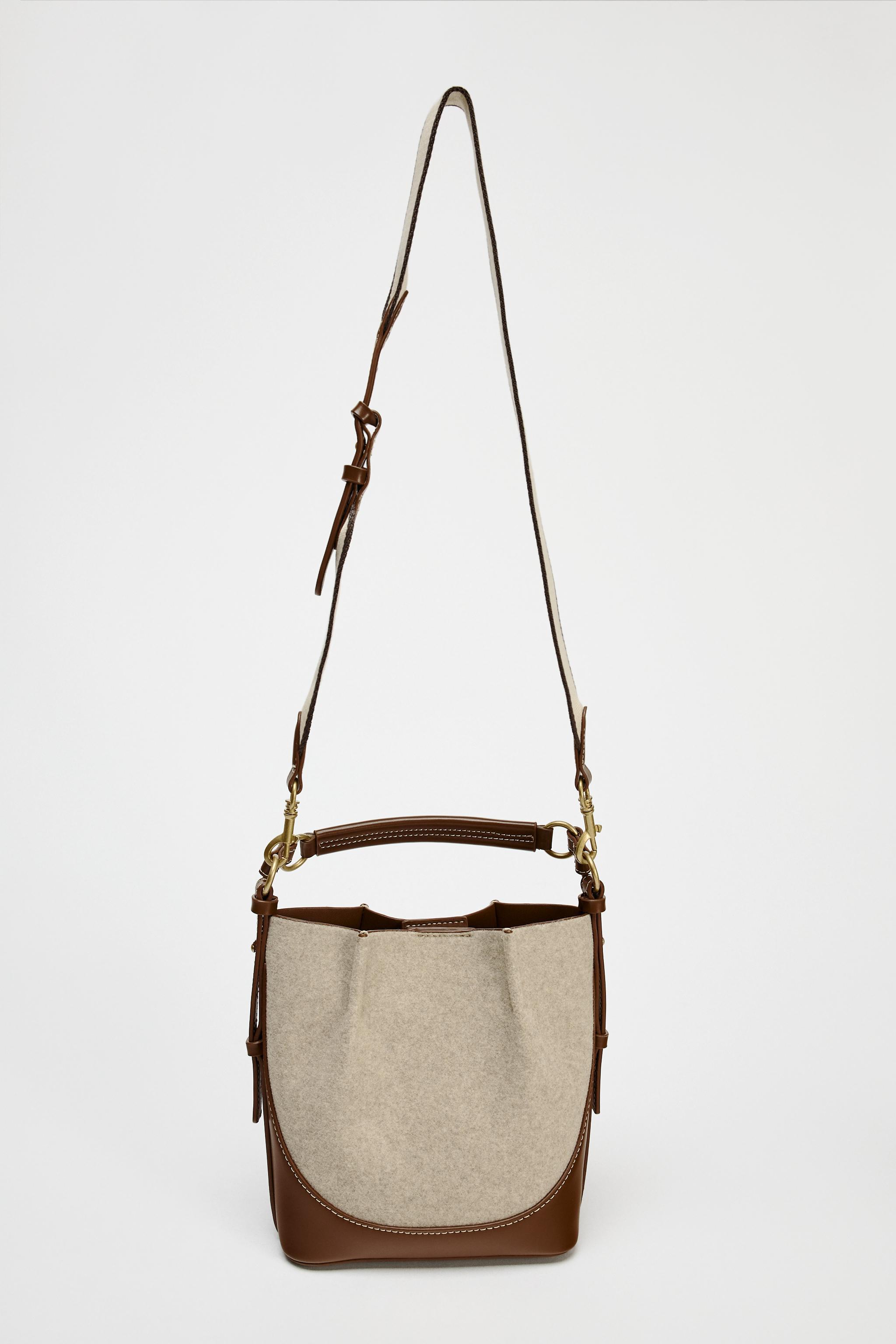 TOPSTITCHED BUCKET BAG Product Image