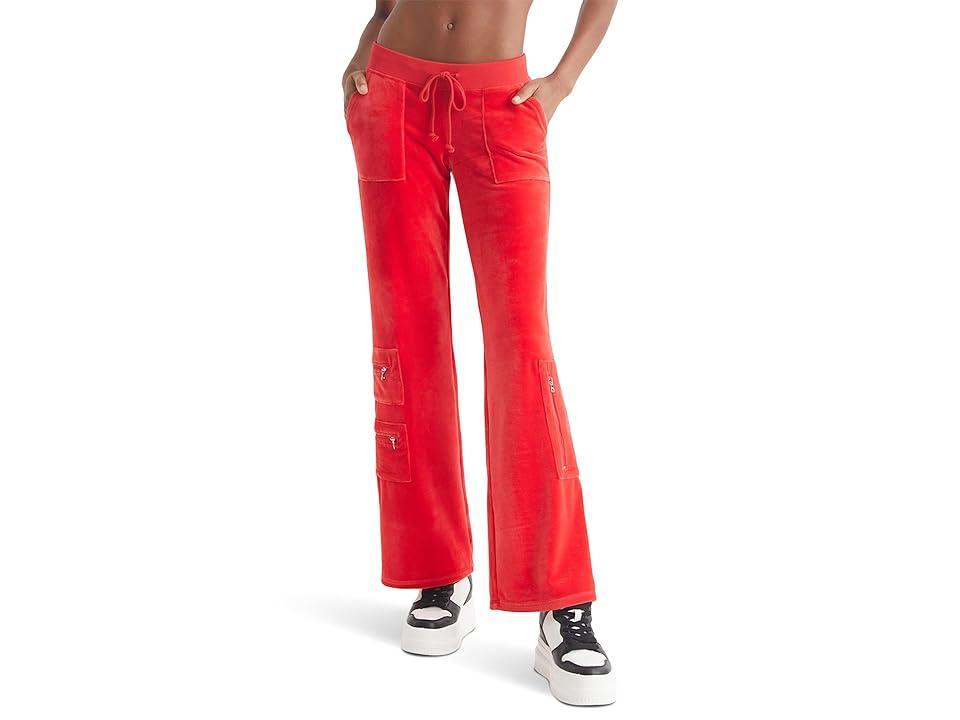 Juicy Couture Heritage Cargo Track Pants (Fire) Women's Clothing Product Image