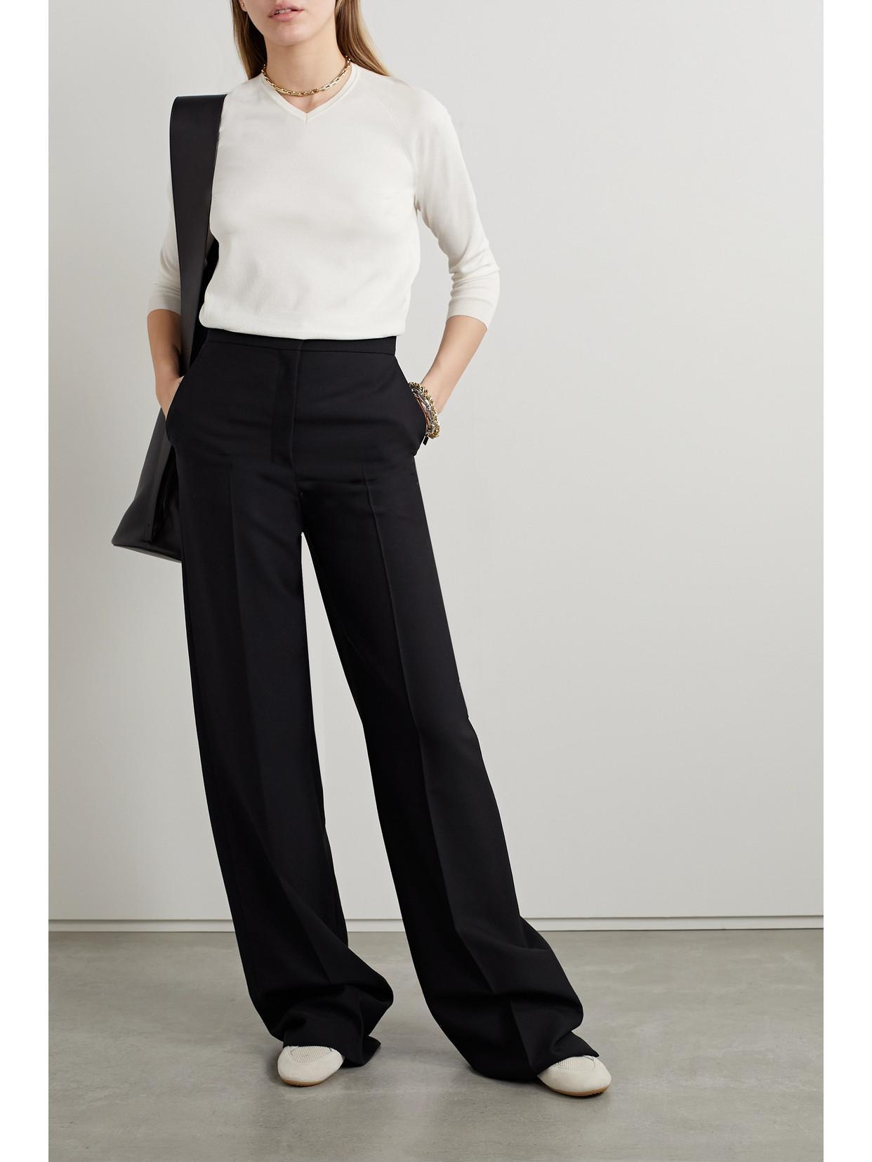 THE ROW Corin Silk-blend Sweater In White Product Image