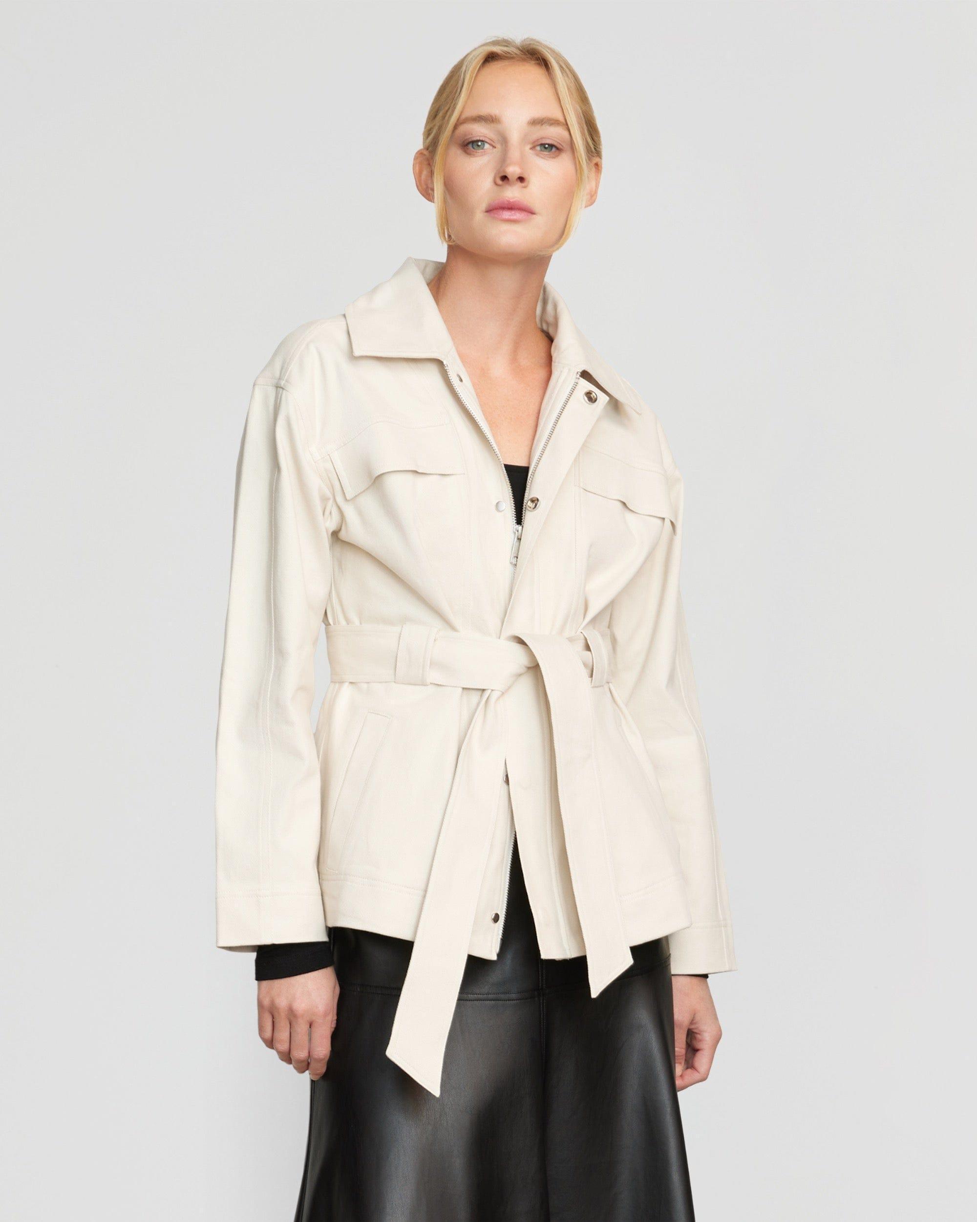 Sawyer Cotton Twill Belted Utility Jacket Product Image