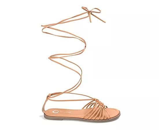 Journee Collection Womens Jess Tie-Up Sandals Product Image