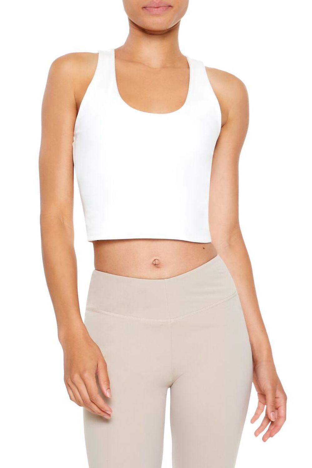 Active Cropped Racerback Tank Top | Forever 21 Product Image