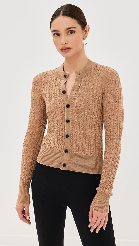 AMI Cable Knit Cardigan | Shopbop product image