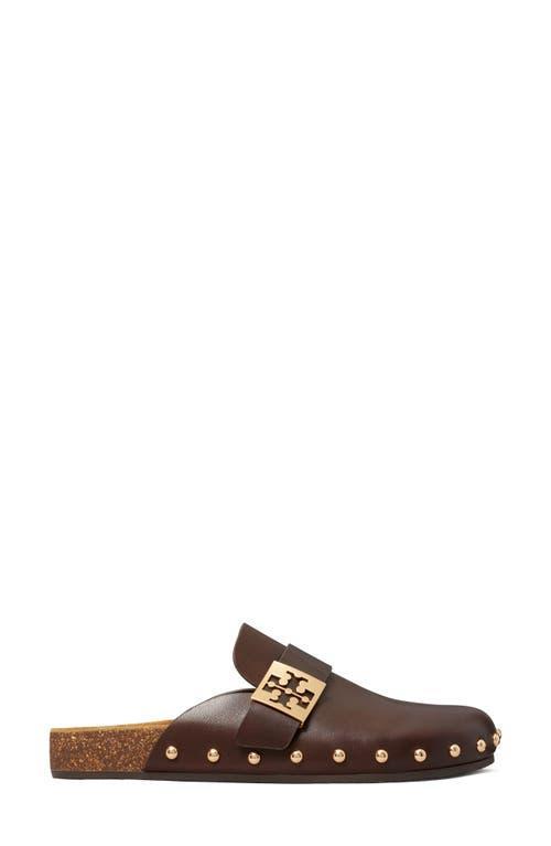 TORY BURCH Mellow Studded Mule In Deep Mocha/gold Product Image